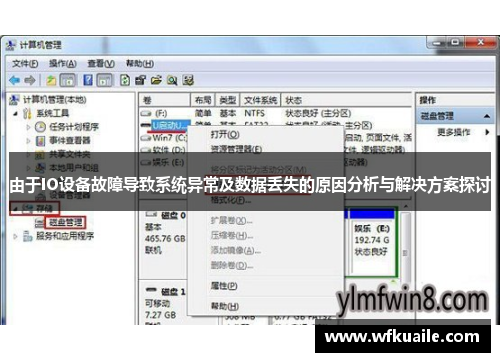 由于IO设备故障导致系统异常及数据丢失的原因分析与解决方案探讨 由于IO设备故障导致系统异常及数据丢失的原因分析与解决方案探讨