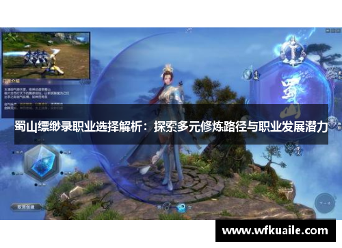 蜀山缥缈录职业选择解析：探索多元修炼路径与职业发展潜力